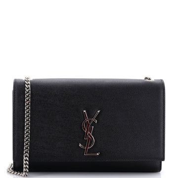 Saint Laurent Classic Monogram Crossbody Bag Grainy Leather Medium