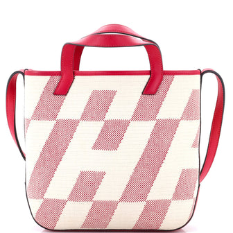Hermes Cabas H en Biais Tote Canvas with Leather 27