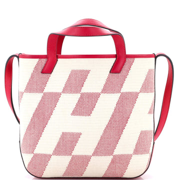 Hermes Cabas H en Biais Tote Canvas with Leather 27