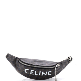 Celine Logo Belt Bag Triomphe Coated Canvas