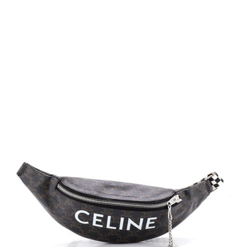 Celine Logo Belt Bag Triomphe Coated Canvas