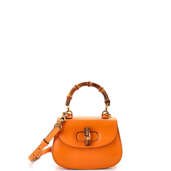 Gucci Bamboo 1947 Top Handle Bag Leather Mini