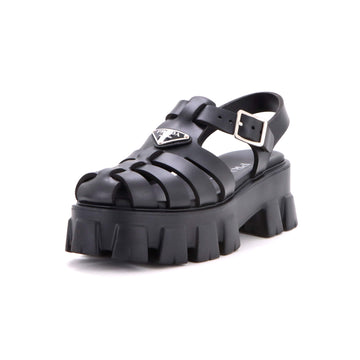 Prada Women's Monolith Cage Platform Sandals Rubber