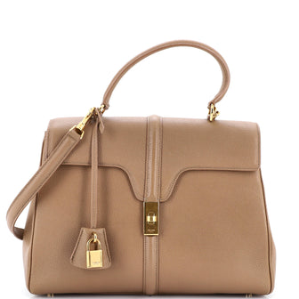 Celine 16 Top Handle Bag Grained Calfskin Medium