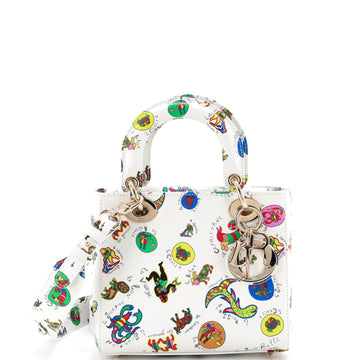 Christian Dior My ABCDior Lady Dior Bag Printed Leather Small