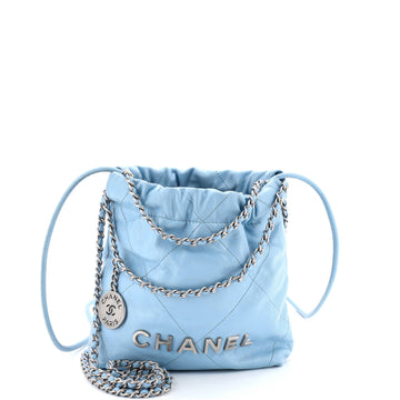 Chanel 22 Chain Hobo Quilted Calfskin Mini