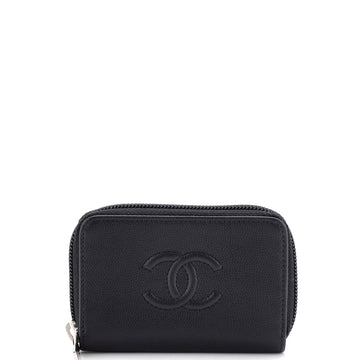 Chanel CC Zip Coin Purse Quilted Caviar Small