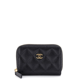 Chanel Timeless Zip Around Coin Purse Caviar