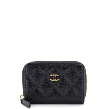 Chanel Timeless Zip Around Coin Purse Caviar