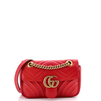 Gucci GG Marmont Flap Bag Matelasse Leather Small