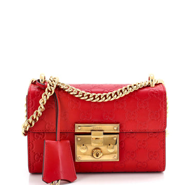 Gucci Padlock Shoulder Bag Guccissima Leather Small