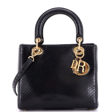 Christian Dior Lady Dior Bag Python Medium