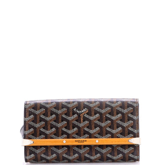 Goyard Monte Carlo Clutch with Strap Coated Canvas PM