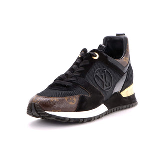 Louis Vuitton Women's Run Away Sneakers Mesh with Monogram Canvas and Suede