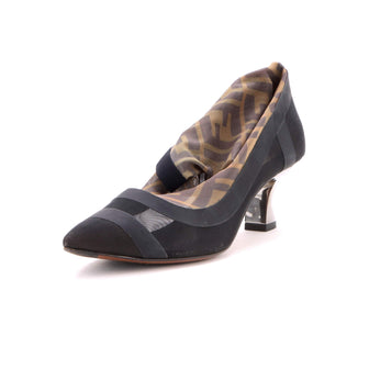 Fendi Women's Sock Ankle Boots Leather with Knit