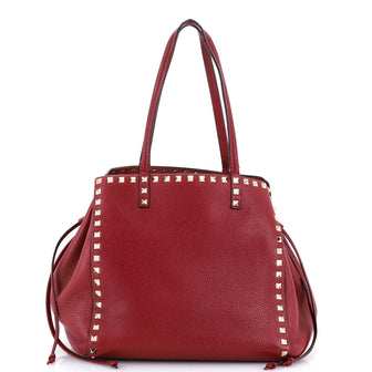 Valentino Garavani Rockstud Drawstring Tote Leather