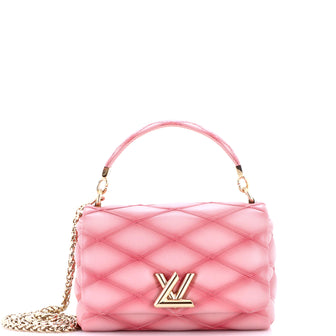 Louis Vuitton GO-14 Top Handle NM Handbag Malletage Leather MM