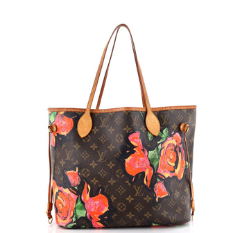 Louis Vuitton Neverfull Tote Limited Edition Monogram Roses MM