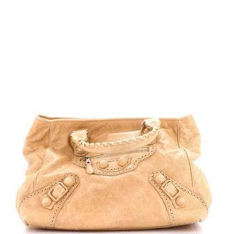 Balenciaga Work Covered Giant Brogues Bag Leather