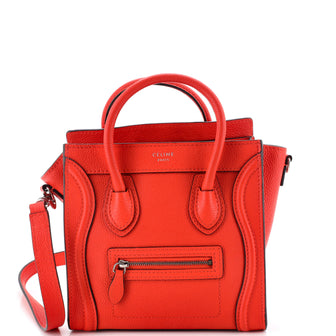 Celine Luggage Bag Grainy Leather Nano