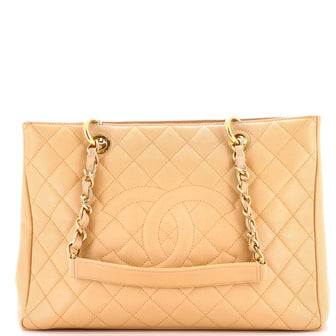 Chanel Grand Shopping Tote Quilted Caviar