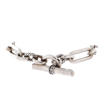 David Yurman Lexington Chain Bracelet Sterling Silver with Diamonds 9.8mm