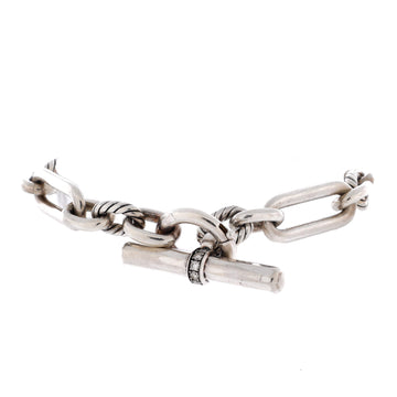 David Yurman Lexington Chain Bracelet Sterling Silver with Diamonds 9.8mm