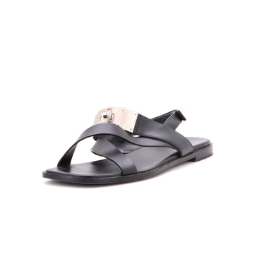 Hermes Women's Ines Flat Sandals Leather