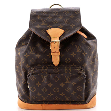 Louis Vuitton Vintage Montsouris Backpack Monogram Canvas MM