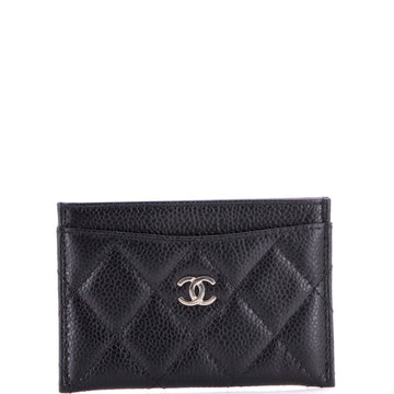 Chanel Classic Card Holder Quilted Caviar