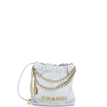 Chanel 22 Chain Hobo Quilted Calfskin Mini