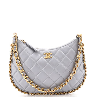 Chanel CC Chain Around Hobo Quilted Lambskin