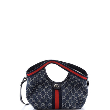 Gucci Giglio Tote GG Denim Small