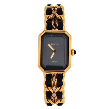 Chanel Premiere Rock Quartz Watch Plated Metal and Leather 20