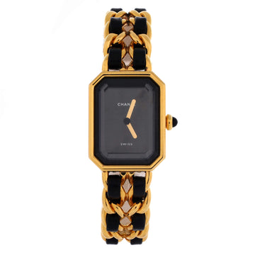 Chanel Premiere Rock Quartz Watch Plated Metal and Leather 20