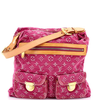 Louis Vuitton Baggy Handbag Denim GM