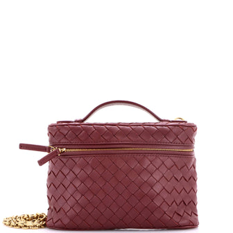 Bottega Veneta Soft Chain Vanity Case Intrecciato Leather Small