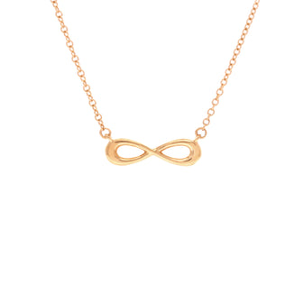 Tiffany & Co. Infinity Double Chain Pendant Necklace 18K Rose Gold