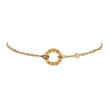 Cartier 2 Diamonds Love Bracelet 18K Yellow Gold with Diamonds