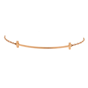 Tiffany & Co. T Smile Chain Bracelet 18K Rose Gold Medium
