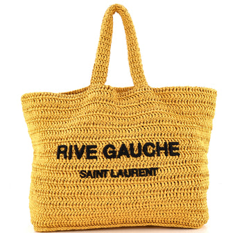Saint Laurent Rive Gauche Supple Tote Raffia