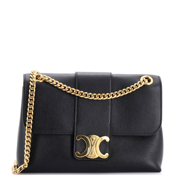 Celine Victoire Flap Shoulder Bag Leather Teen