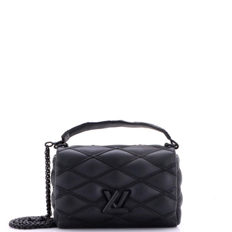 Louis Vuitton So Black GO-14 Top Handle NM Handbag Malletage Leather MM