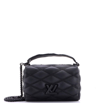 Louis Vuitton So Black GO-14 Top Handle NM Handbag Malletage Leather MM
