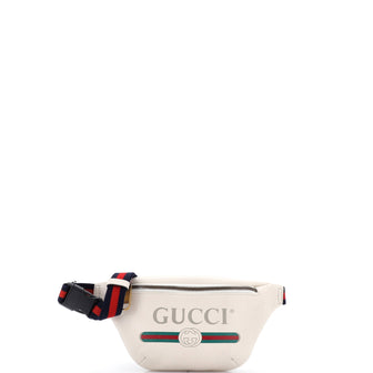 Gucci Logo Belt Bag Printed Leather Small