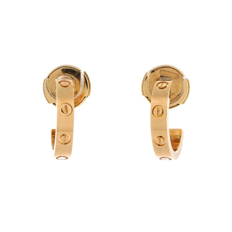 Cartier Love Hoop Earrings 18K Yellow Gold Small