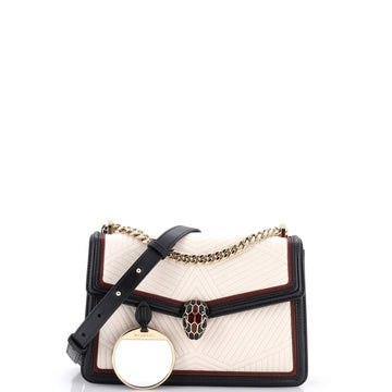 Bvlgari Serpenti Forever Shoulder Bag Quilted Leather Small