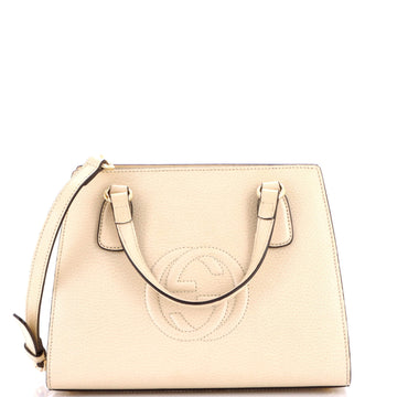 Gucci Soho Convertible Top Handle Satchel Leather Small
