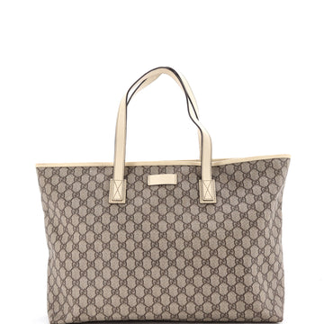 Gucci Plus Tote GG Coated Canvas with Leather Large