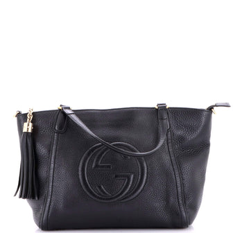 Gucci Soho Convertible Top Handle Bag Leather Small